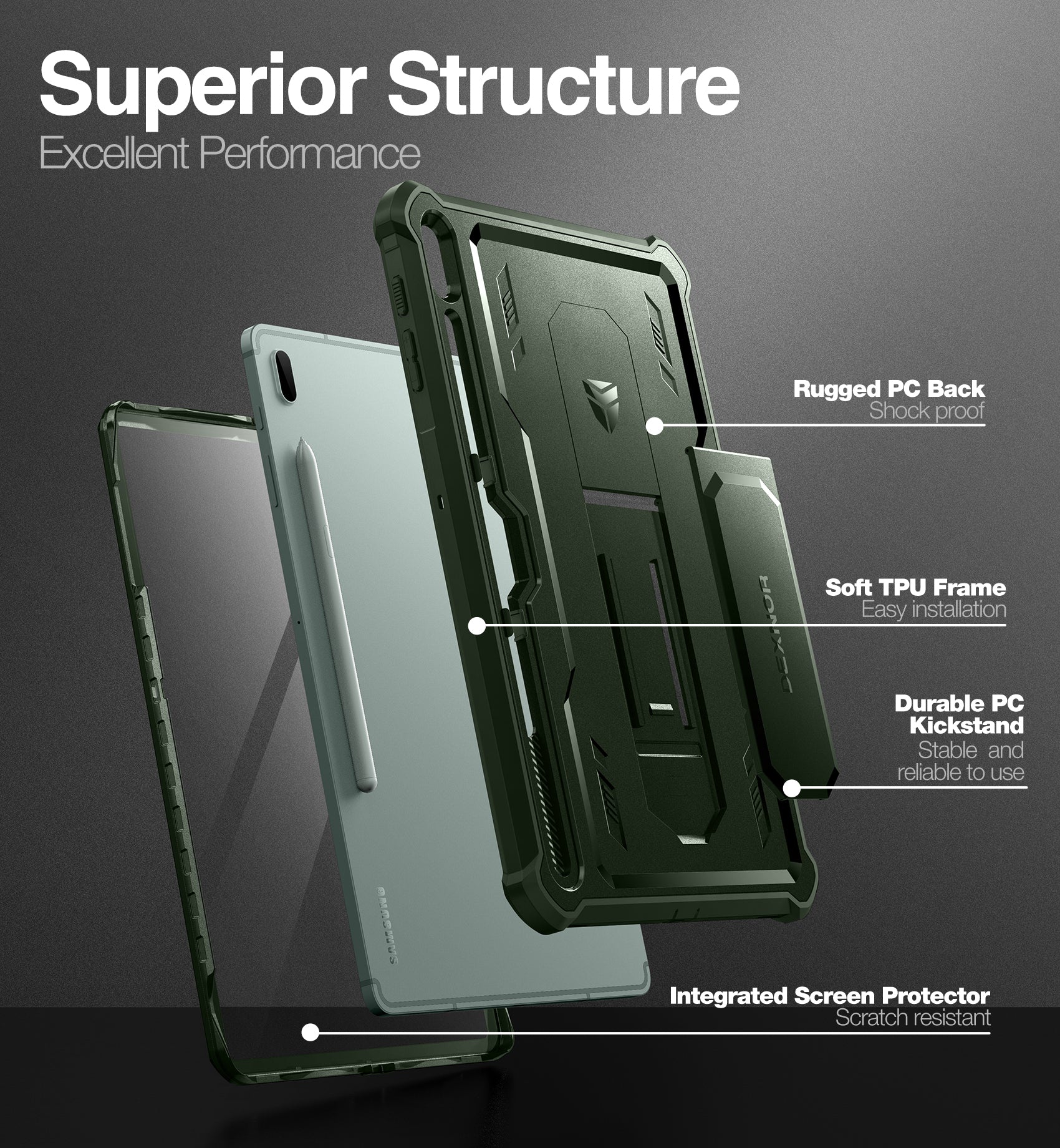 For Samsung Galaxy Tab S7+ 12.4 inch (2020) / Tab S8+ 12.4 inch (2022)