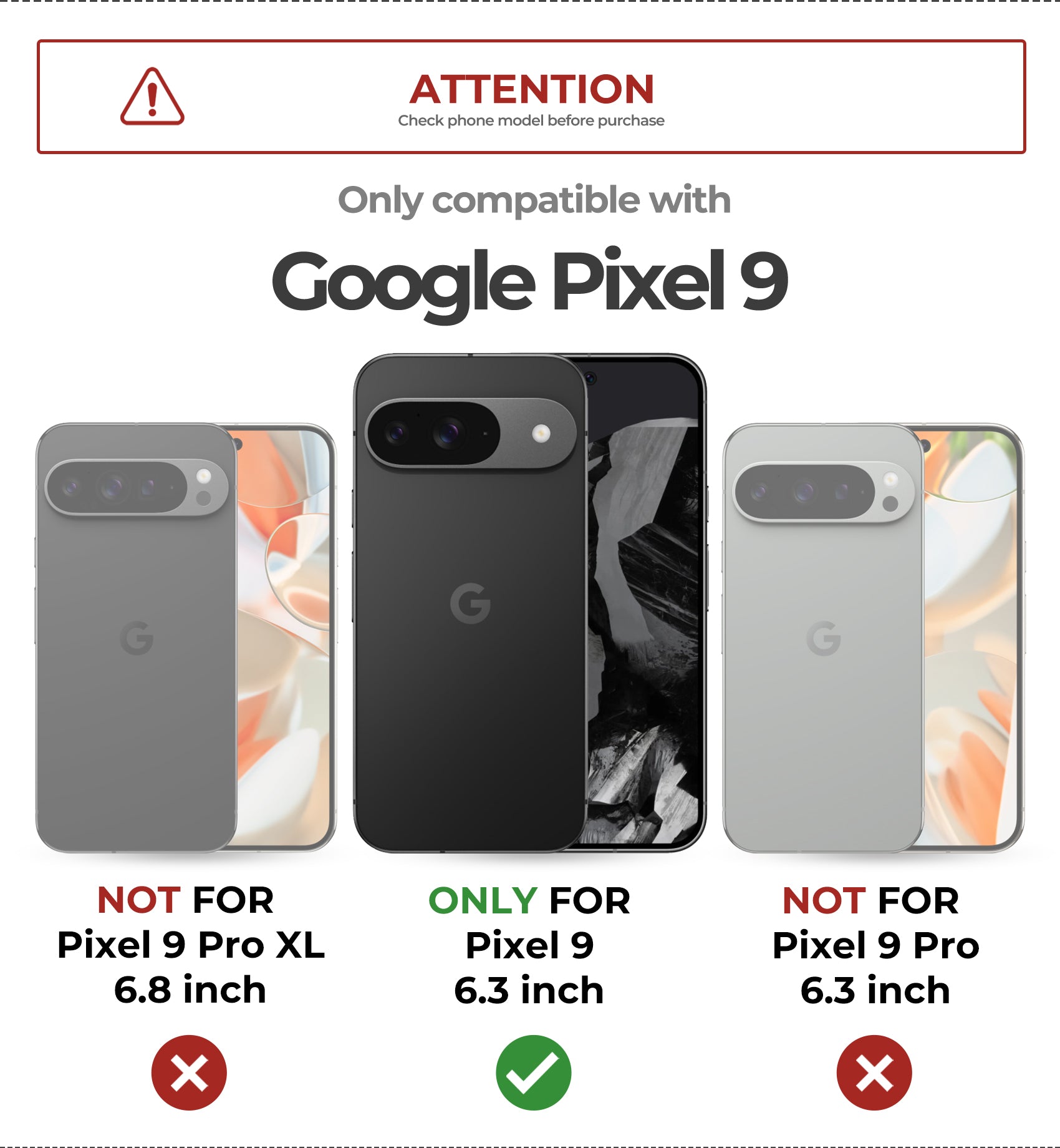 For Every Adventure Case for Google Pixel 9 With Screen Protector Full Body Bumper Kickstand Heavy-duty Shockproof Rugged Military Grade Cover.