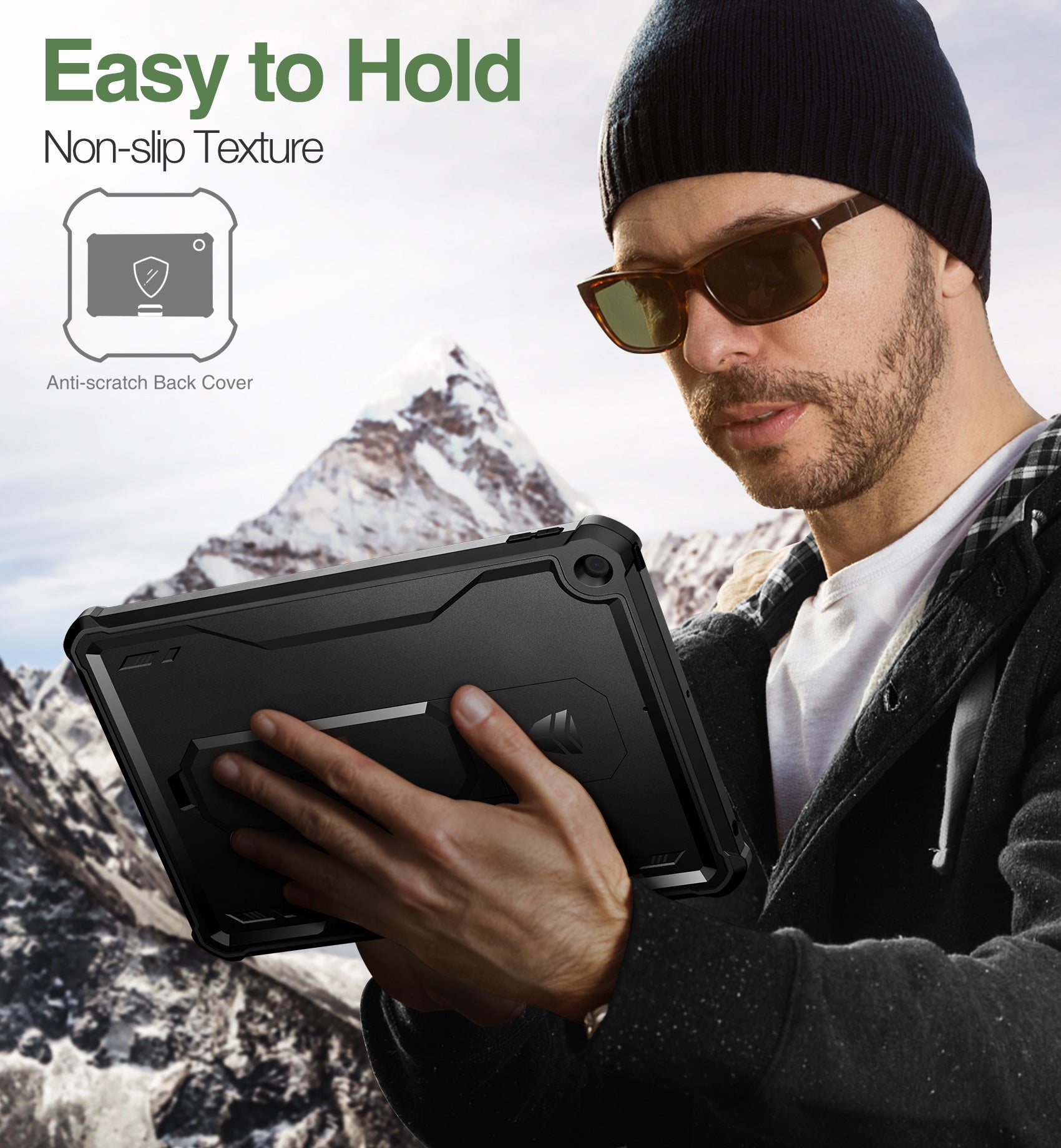 Dexnor Tablet Case for iPad 2019/2020/2021 With Screen Protector Full Body Bumper Kickstand Heavy-duty Shockproof Rugged Pen Holder Cover.