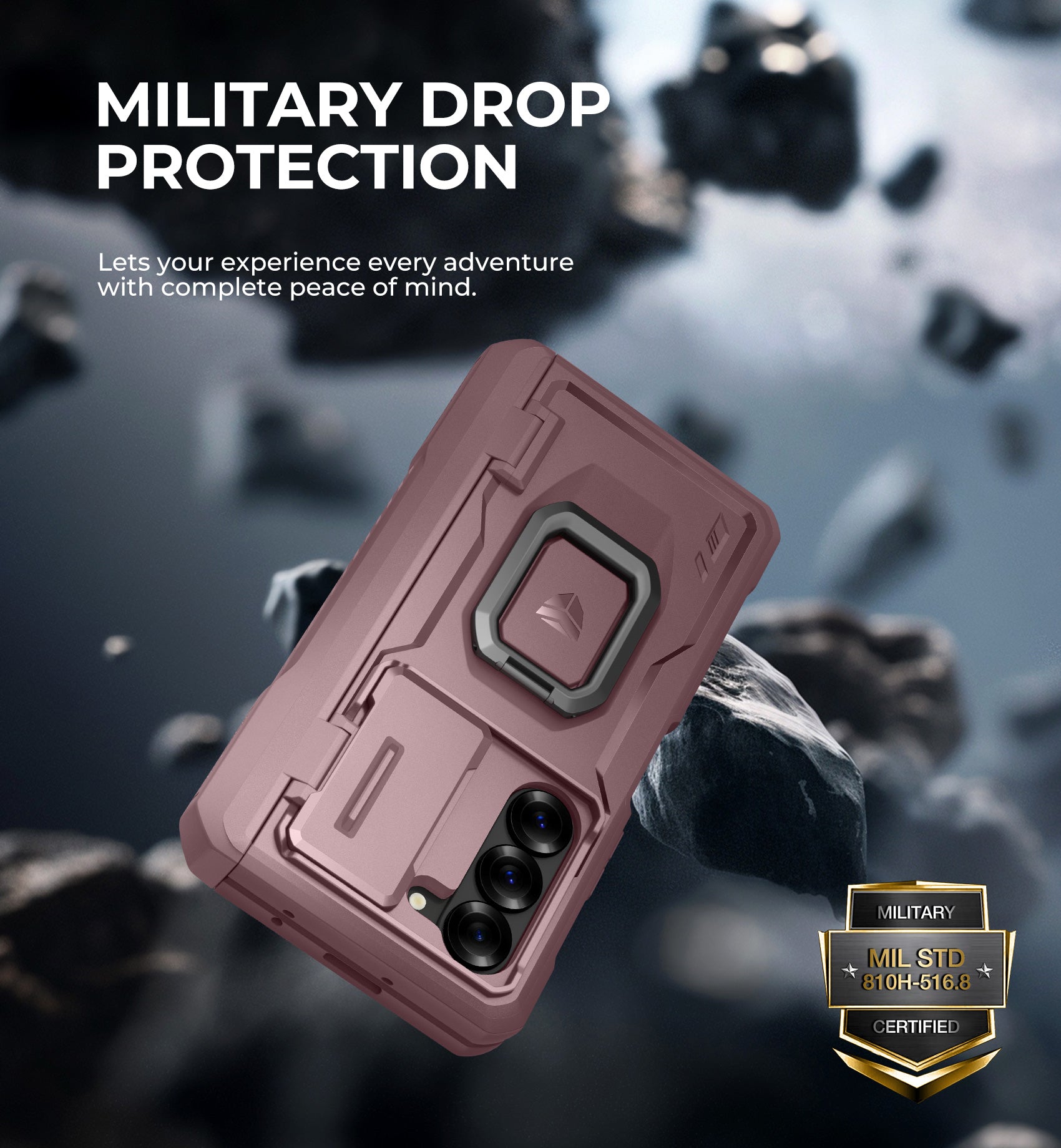 Dexnor Case for Samsung Galaxy Z Fold 6 With Hinge Coverage Screen Protector Full Body Bumper Kickstand Heavy-duty Shockproof Rugged Military Grade Cover.