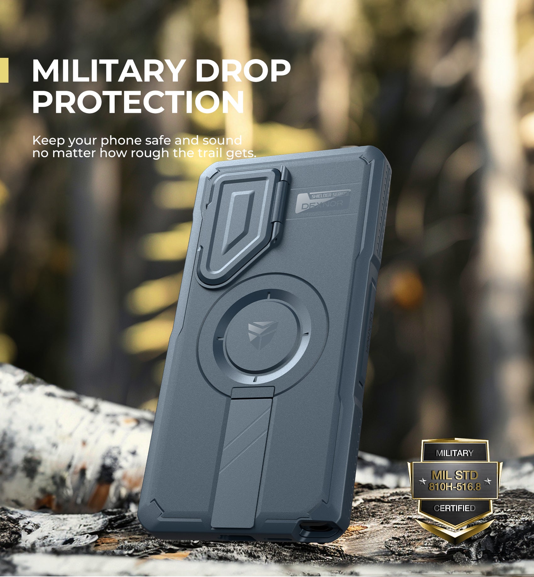 Dexnor Military Grade Full Body Case for Samsung Galaxy S25 Ultra With Screen Protector and Flip Camera Cover Bumper Kickstand Heavy-duty Shockproof