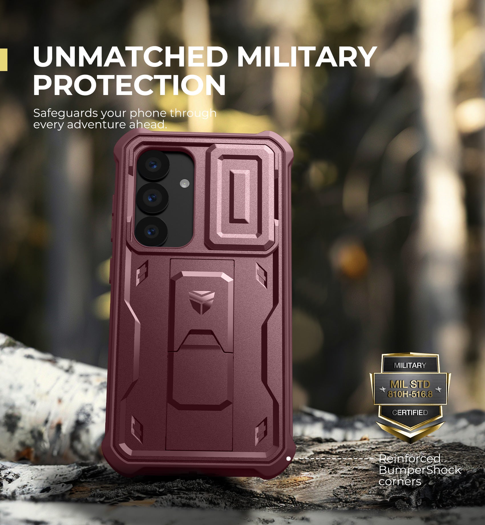 Dexnor Case for Samsung Galaxy S25 Full Body With Screen Protector Slide Camera Bumper Kickstand Heavy-duty Shockproof Rugged Military Grade Cover.