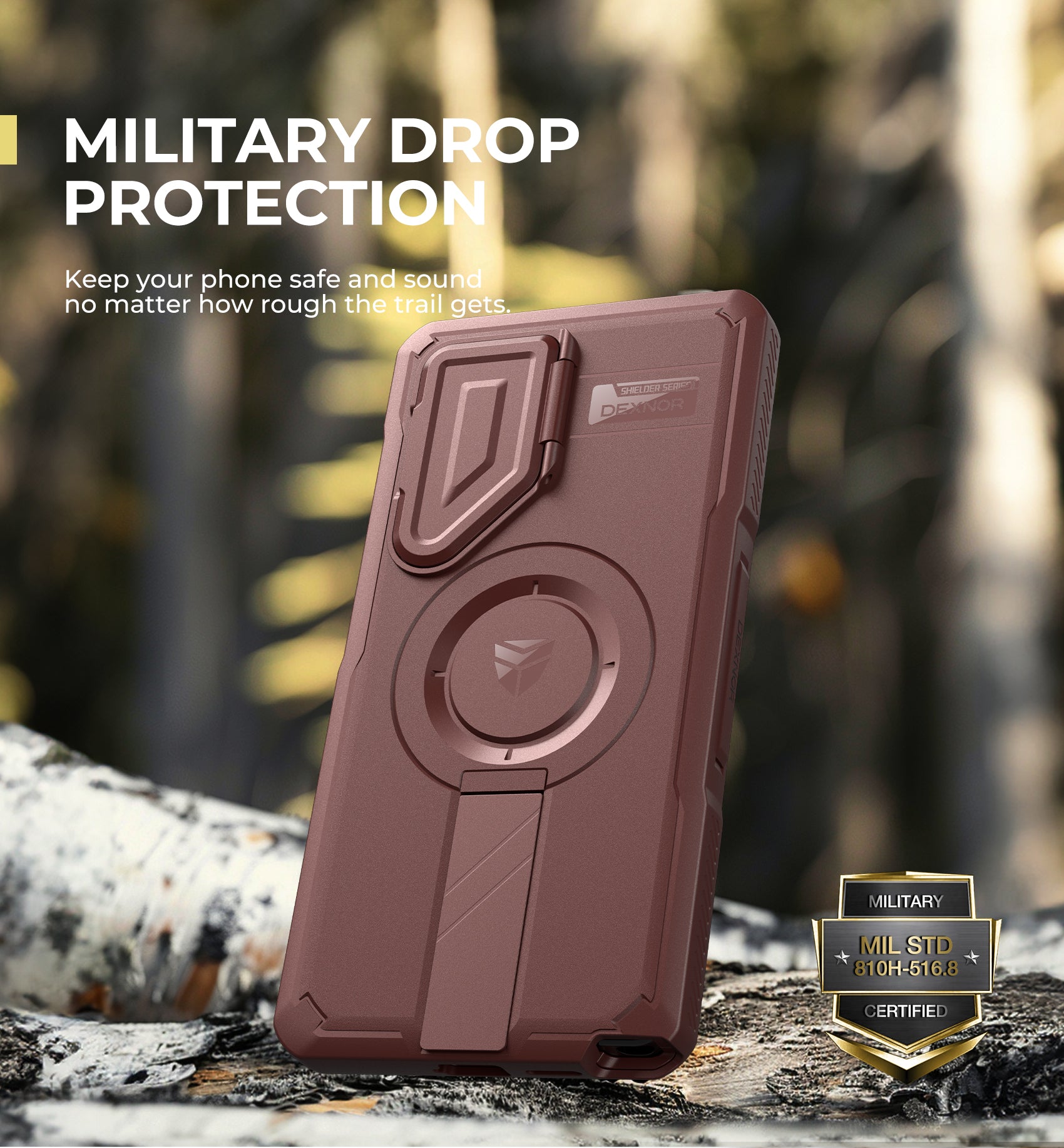 Dexnor Military Grade Full Body Case for Samsung Galaxy S25 Ultra With Screen Protector and Flip Camera Cover Bumper Kickstand Heavy-duty Shockproof