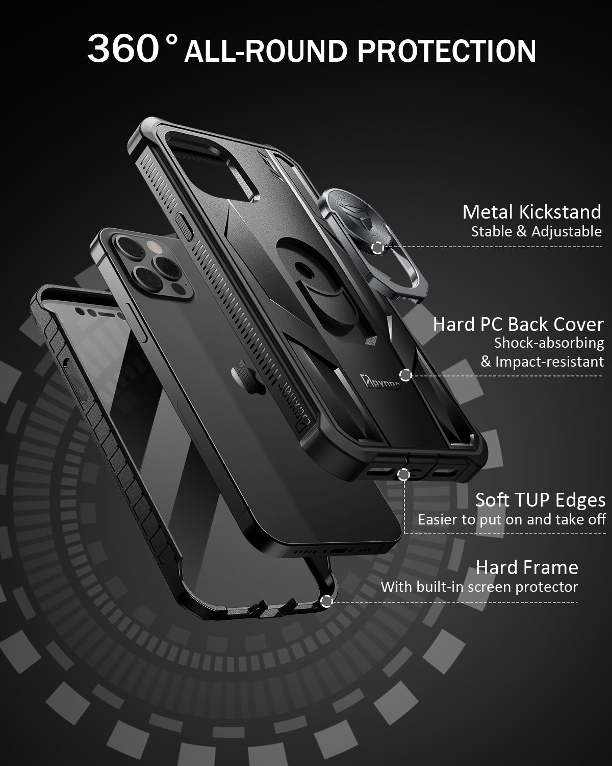For iPhone 12 Pro Max 6.7''case