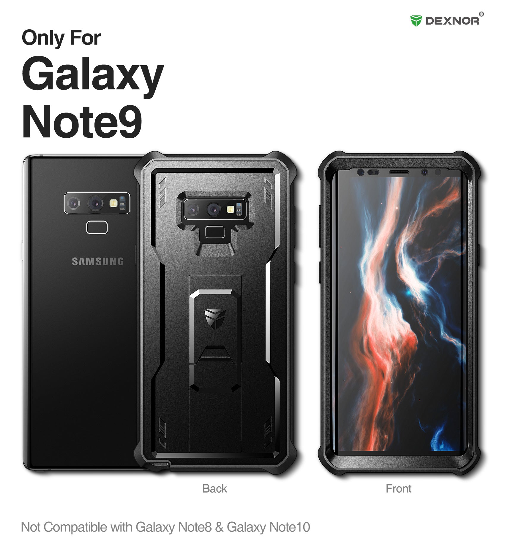 Case For Samsung Galaxy Note 9 6.4 inches Built in Screen Protector