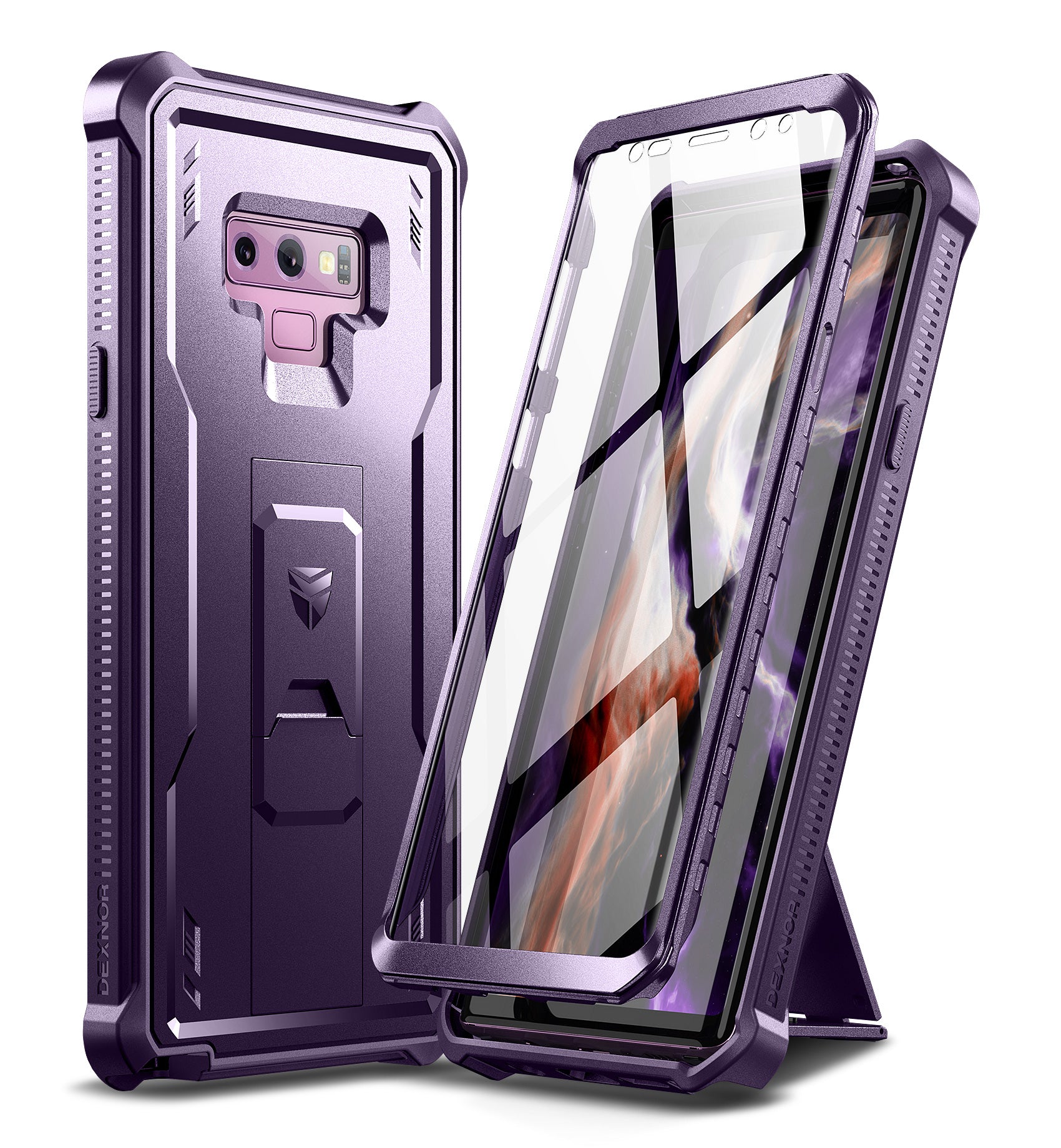 Case For Samsung Galaxy Note 9/6.4 inches, [Built in Screen Protector and Kickstand]