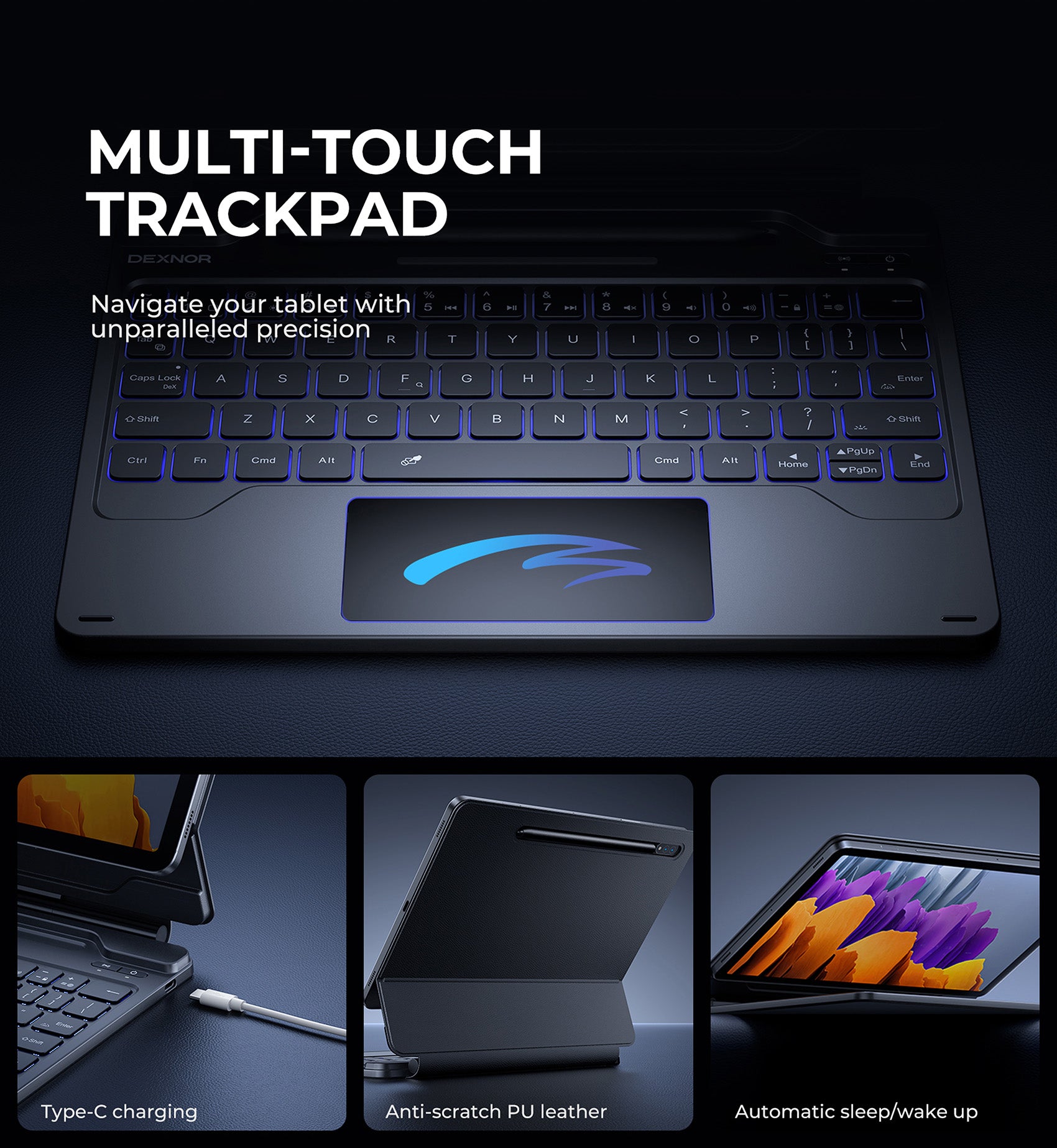 Bluetooth Backlit Keyboard deals Case with Track Pad for 11